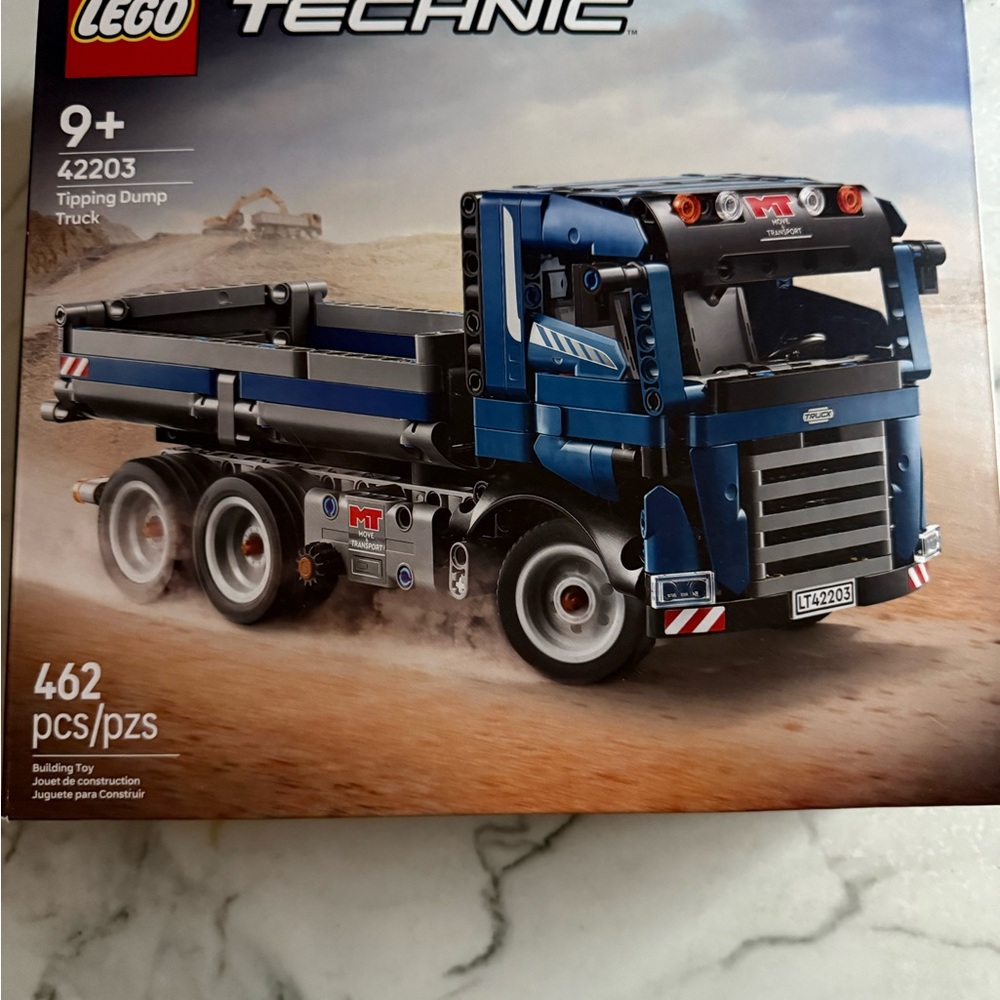 LEGO Technic Blue and Black Tipping Dump Truck